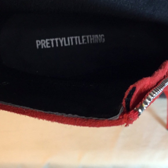 PrettyLittleThing Vibrant Red Heeled Boots - Picture 5 of 5